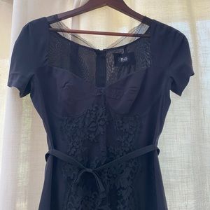 Mesh Corset Décolleté Dolce&Gabbana Belted Dress